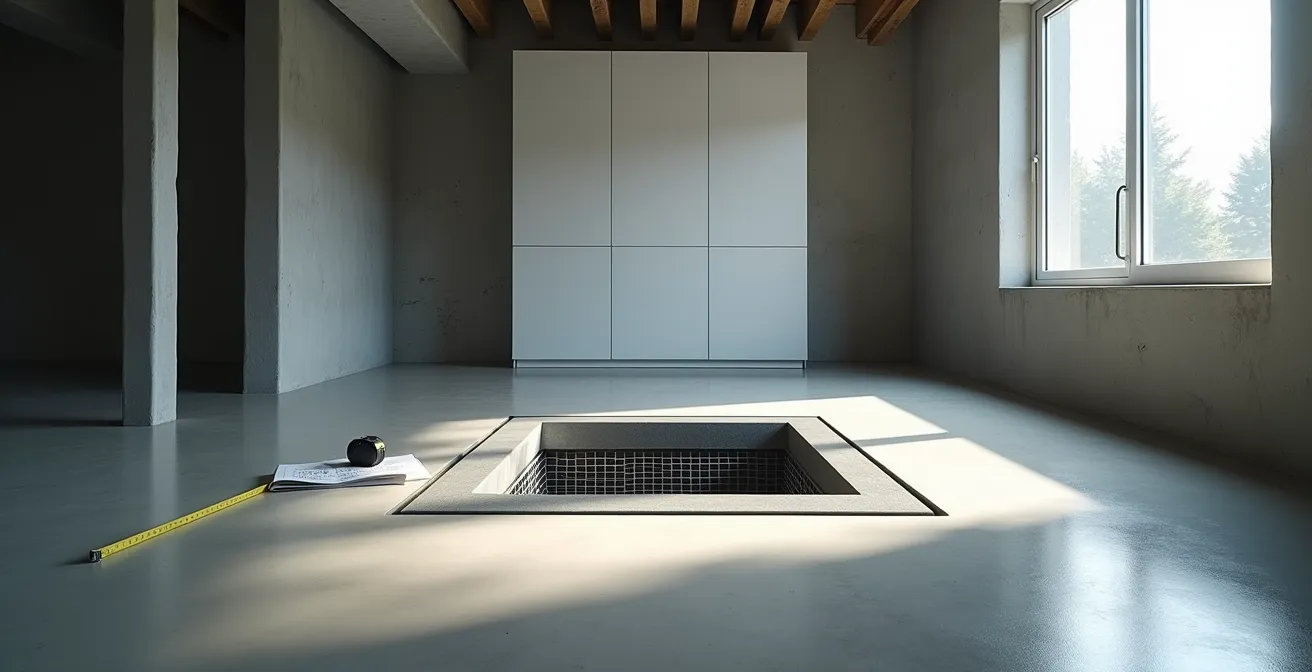 Aménagement d'un accès au clapet anti-retour dans une copropriété montréalaise