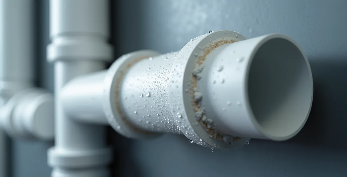 Système d'évacuation en PVC certifié pour chaudière à condensation avec protection antigel