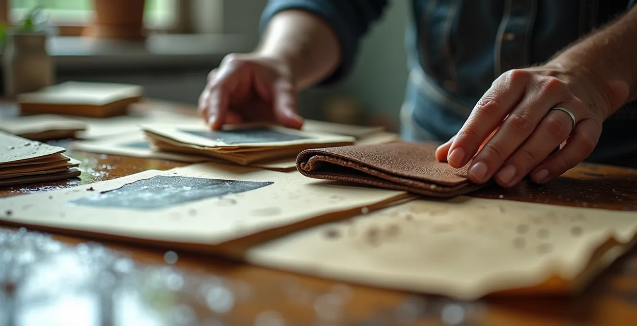 Gros plan sur le processus de tri et sauvegarde des biens personnels après un dégât d'eau